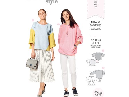 BURDA - 6203 Sweatshirt Sale