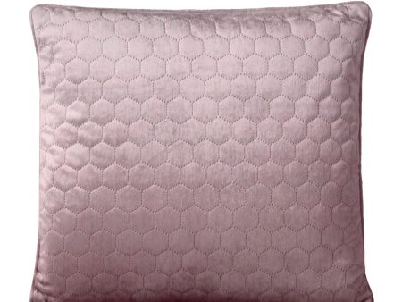 Decorative feather cushion - Luxe quilted - Blush - 20 x 20   Supply