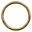 UNIQUE SEWING Round Rings - 38mm (1½ ) - Gold - 4 pcs. Cheap