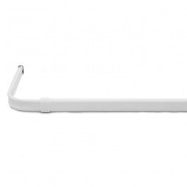 Heavy duty lockseam curtain rod 5.5  projection - White on Sale