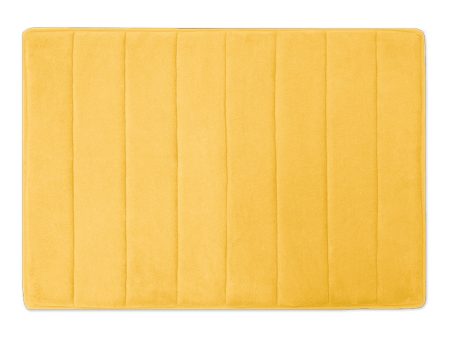 Anti Slip Memory Foam Bath Mat - Yellow - 18 x 30   Online now