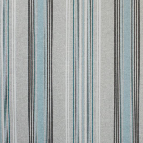 9 x 9 inch Home Decor Fabric Swatch - Home Decor Fabric VERONA - Tranquil stripes - Turquoise Online