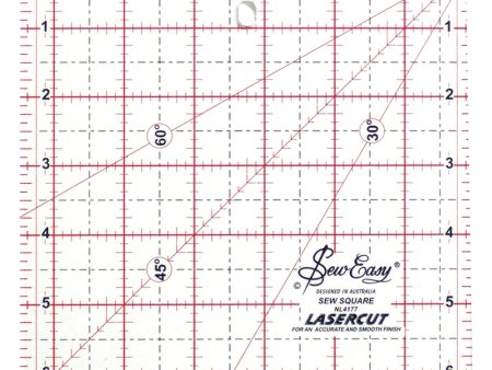 SEW EASY Square Ruler - 6½  x 6½  (16.5 x 16.5cm) Online now