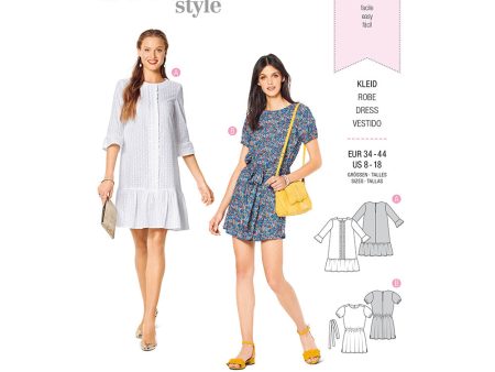 BURDA - 6208 Casual Fit Dress For Cheap