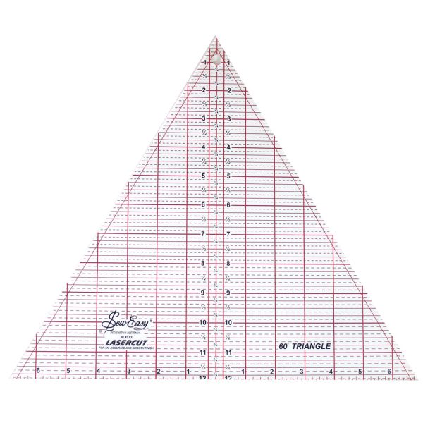 SEW EASY Triangle Ruler 60° - 12  x 13⅞  (30.5 x 35.2cm) For Sale