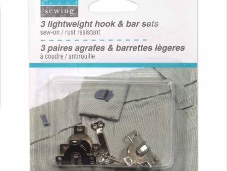 UNIQUE SEWING Lightweight Hook & Bar Sets Silver - 3 sets Online