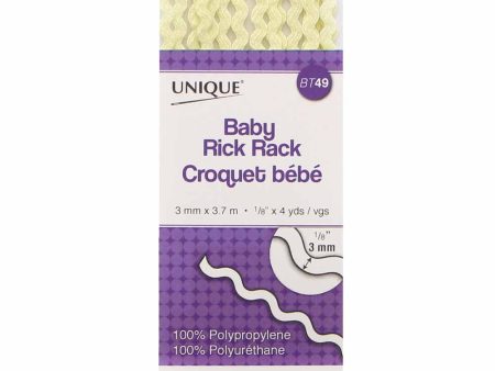 UNIQUE Baby Rick Rack 3.7m Lt. Yellow 306 Online