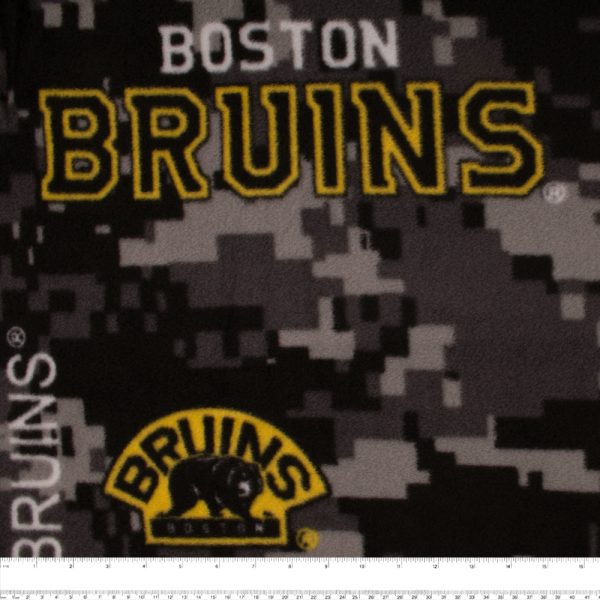 Boston Bruins  - NHL Fleece Print - Camouflage - Brown Online