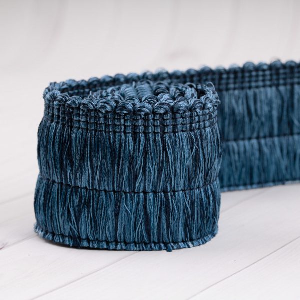 Brushed fringe 2 po (5 cm) Blue For Cheap