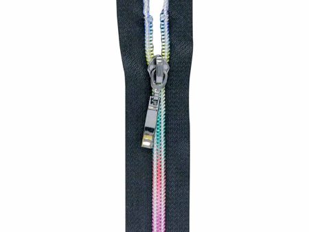 VIZZY Rainbow Fashion Closed End Zipper 15cm (6 ) - Black - 1776 Online now