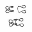 UNIQUE SEWING Hooks & Eyes Silver - 9mm (⅜ ) - 2 sets Discount