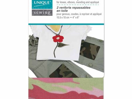 UNIQUE SEWING Drill Patches Camouflage Pink - 10 x 15cm (4  x 6 ) - 2pcs Sale