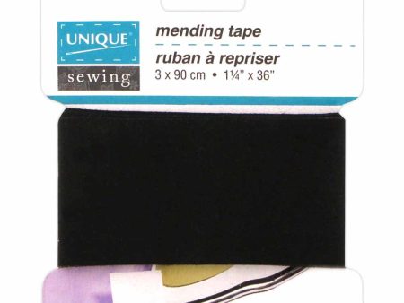 UNIQUE SEWING Mending Tape Black - 3.2cm x 0.9m (1¼   x 36 ) Online now