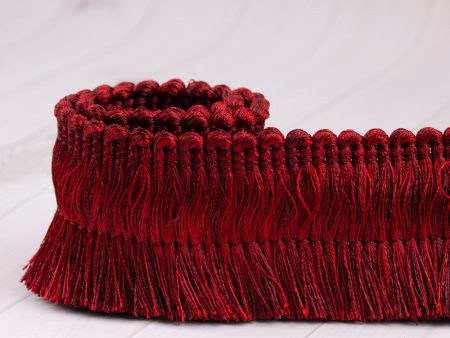 Brushed fringe 2 po (5 cm) Red Fashion