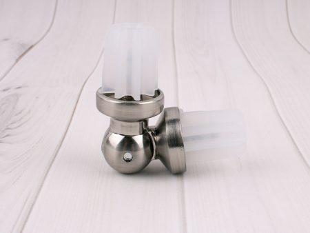 BRUSHED SILVER SWIVEL SOCKET - for a ¾   (19mm) diameter rod Sale