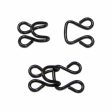 UNIQUE SEWING Hooks & Eyes Black - 9mm (⅜ ) - 2 sets Fashion