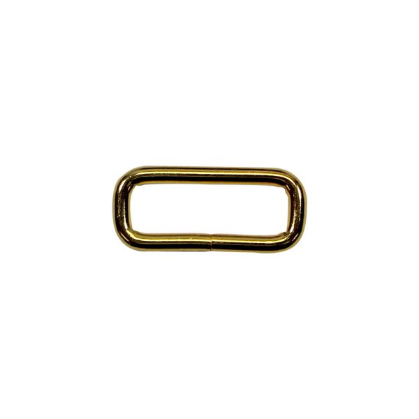 UNIQUE SEWING Rectangle Rings - 25mm (1 ) - Gold - 4 pcs. Fashion