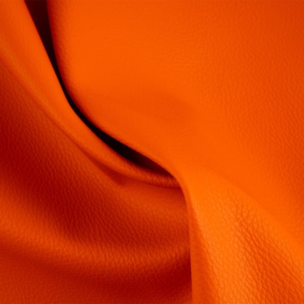 Home Decor Fabric - Utility - Premium Leather Look - Orange Online now