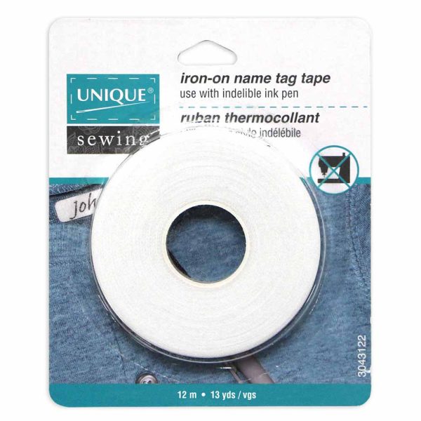 UNIQUE Iron-On Name Tag Tape 12m (13yds) Sale