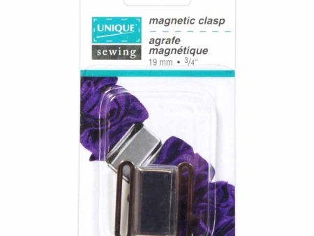 UNIQUE SEWING Magnetic Clasp Silver - 19mm (¾ ) -1 pair Discount