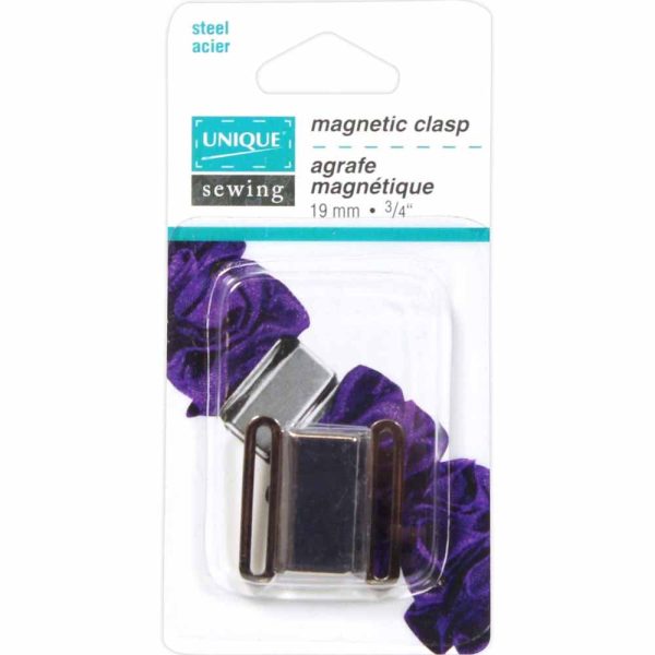 UNIQUE SEWING Magnetic Clasp Silver - 19mm (¾ ) -1 pair Discount