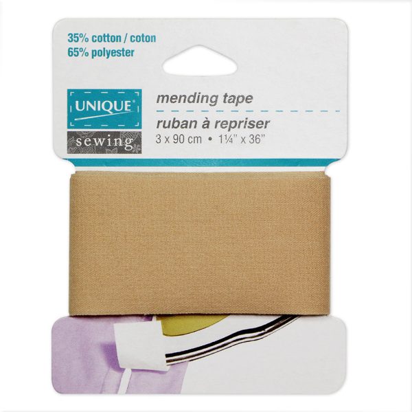 UNIQUE SEWING Mending Tape Beige - 3.2cm x 0.9m (1¼   x 36 ) Fashion