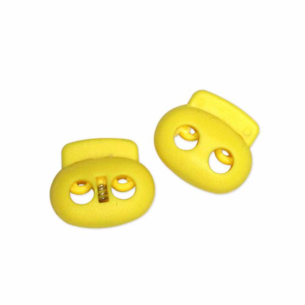 UNIQUE SEWING 2 Hole Cord Stops - Yellow - 2 pcs For Discount