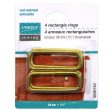 UNIQUE SEWING Rectangle Rings - 38mm (1½ ) - Gold - 4 pcs. For Discount