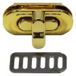 UNIQUE SEWING Oval Turn Clasp - 35mm (1 3 8 ) - Gold Fashion