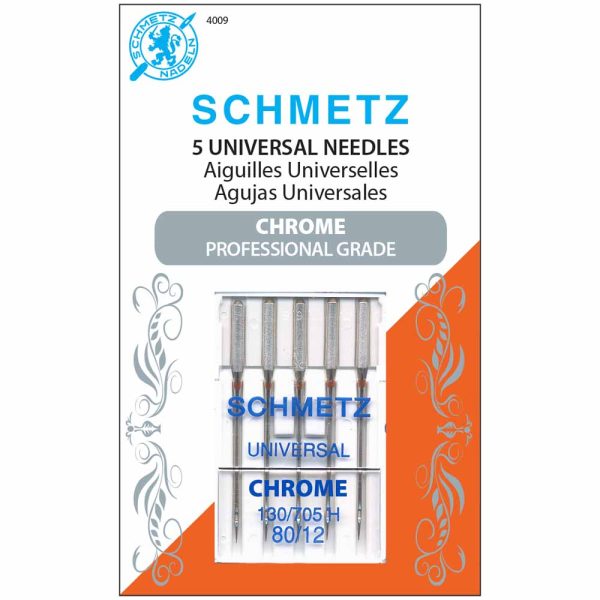 SCHMETZ #4009 Chrome Universal - 80 12 - 5 needles on Sale