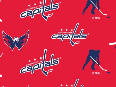 Washington Capitals - NHL Fleece Print - Logo Hot on Sale