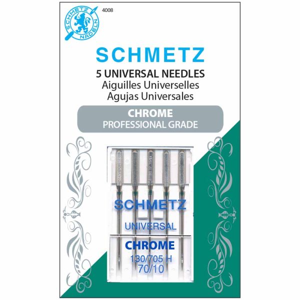 SCHMETZ #4008 Chrome Universal - 70 10 - 5 needles Online Sale