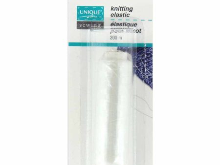 SEWING ESSENTIALS Knitting Elastic 200m - White Discount