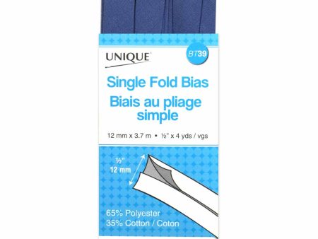 UNIQUE - Single Fold Bias Tape - 13mm x 3.7m - Stone Blue Online