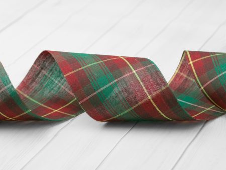 Tartan Stiffen Ribbon 2 3 8  - P.E.I Online now