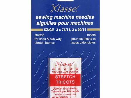 KLASSE´ Stretch Needles Carded - Assorted Sizes 3-75 11, 2-90 14 Fashion