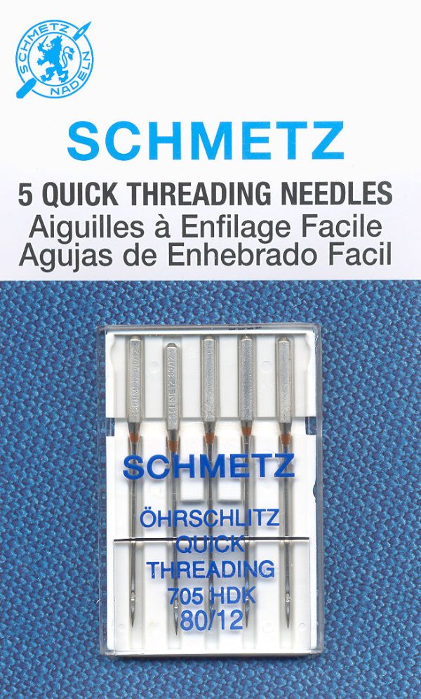 SCHMETZ quick threading needles - 80 12 carded 5 pieces Online Sale