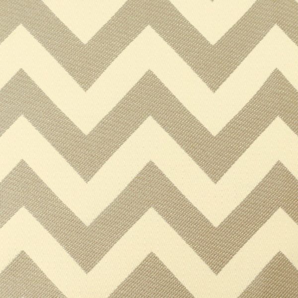 9 x 9 inch Fabric Swatch - Home Decor Fabric - Illinois - Chevron chic Taupe Cream Supply