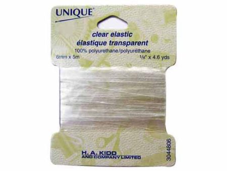 UNIQUE Clear Elastic 6mm x 5m - Clear Online Sale