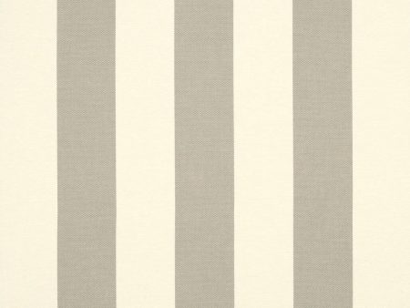 9 x 9 inch Home decor fabric Swatch - Sunbrella Furniture Stripe Solana 32008-0000 Seagull Fashion