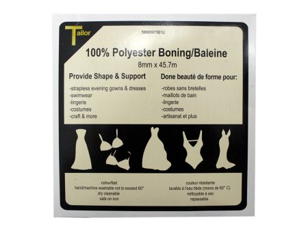 Tailor - 8mm Boning - Black Hot on Sale