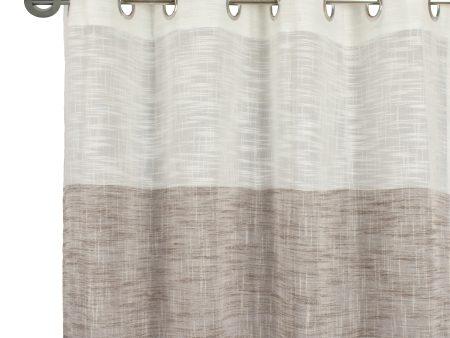 Grommet curtain panel - Elodie - Brown For Cheap