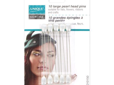 UNIQUE Pearl Head Pins 10pcs - 64mm (2½ ) Discount