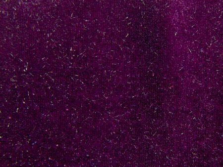 6 x 6 Fashion Fabric Swatch - Stretch Velvet 4-Way - Plum Supply