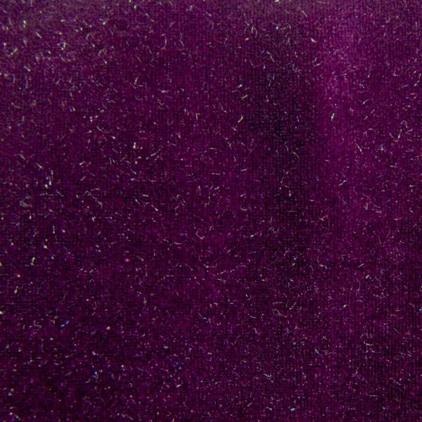 6 x 6 Fashion Fabric Swatch - Stretch Velvet 4-Way - Plum Supply