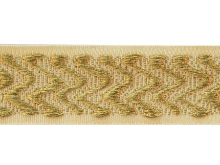 Jacquard Ribbon 2 inch - Ivy For Sale