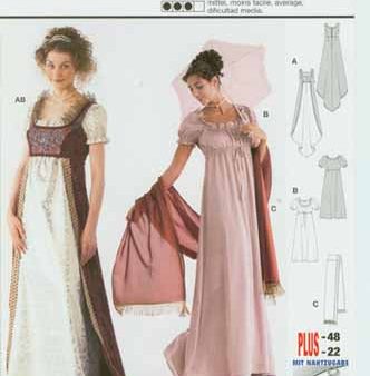 BURDA - 2493 Costume Ladies-Historical Cheap