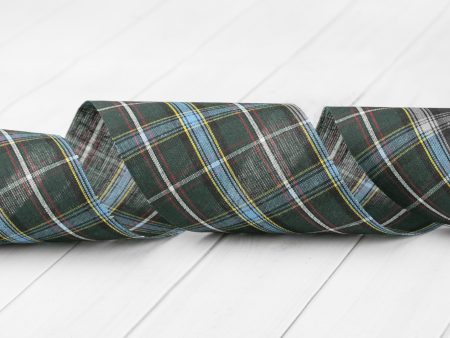 Tartan Stiffen Ribbon 2 3 8  - Labrador Fashion