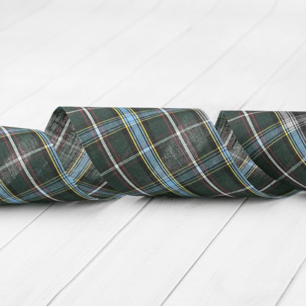 Tartan Stiffen Ribbon 2 3 8  - Labrador Fashion