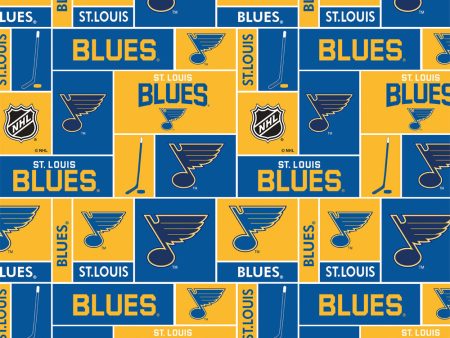 St Louis Blues - NHL Cotton Print - Patchwork Sale